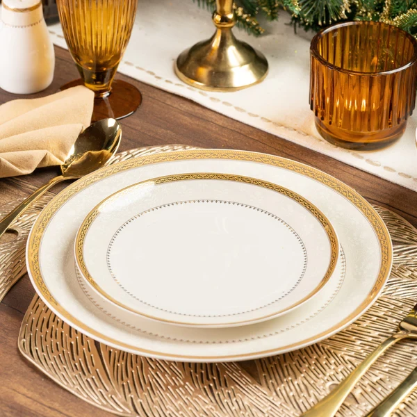 Crème Gold 40 Pcs Dinner Set